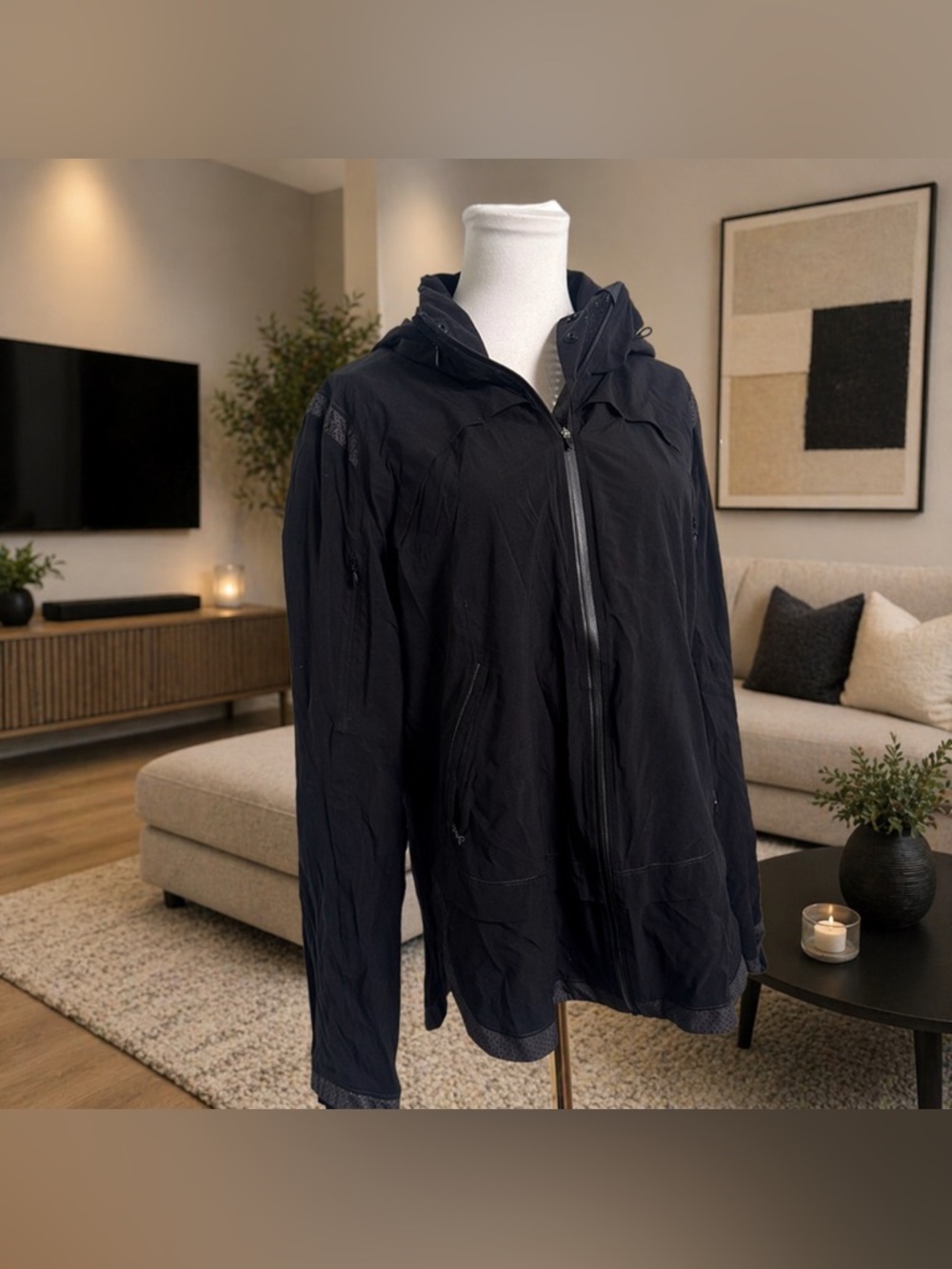 Lululemon Jacket Lightweight Water Resistant Technical Run Size 12 Rain Jacket